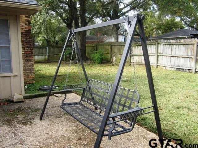 a view of sitting area in front of a house