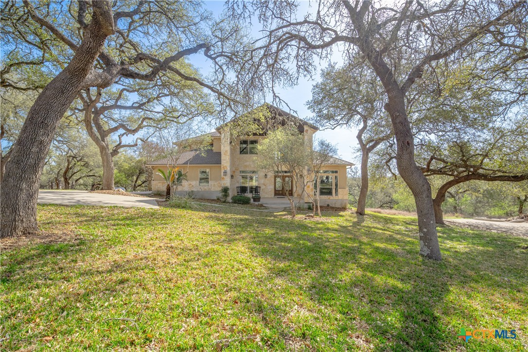 451 Winding View New Braunfels, TX 78132 - Photo 44 of 47 a view of a yard with a tree