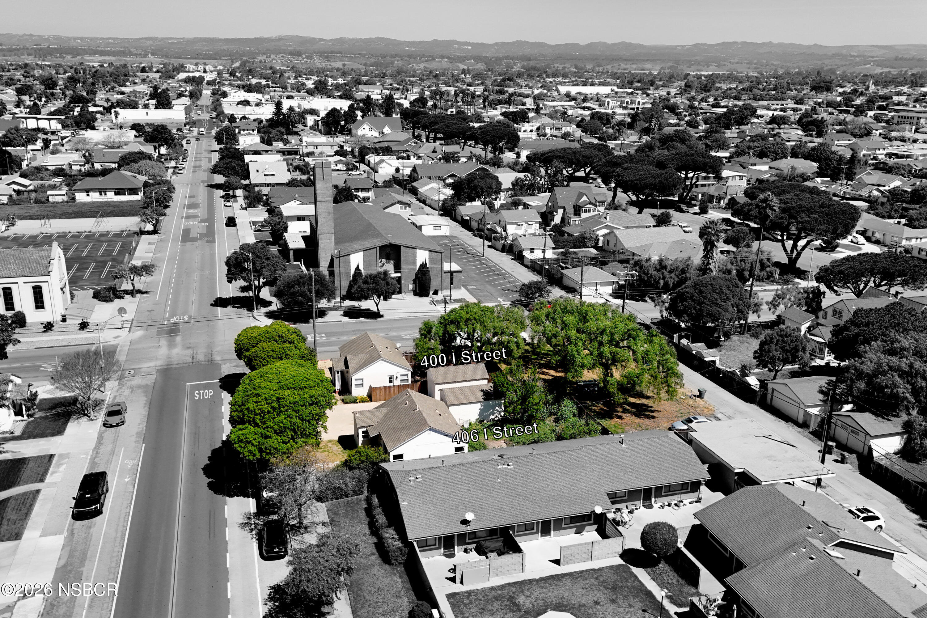 406 South I Street Lompoc, CA 93436 - Photo 3 of 15 I Street Drone 5 Black-White