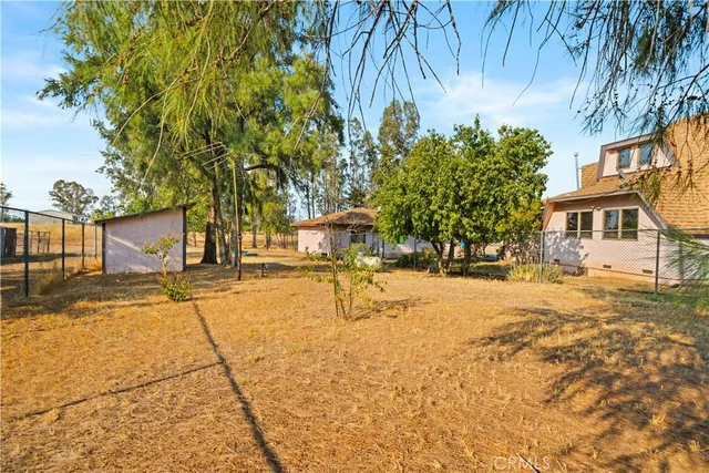 a view of yard with trees