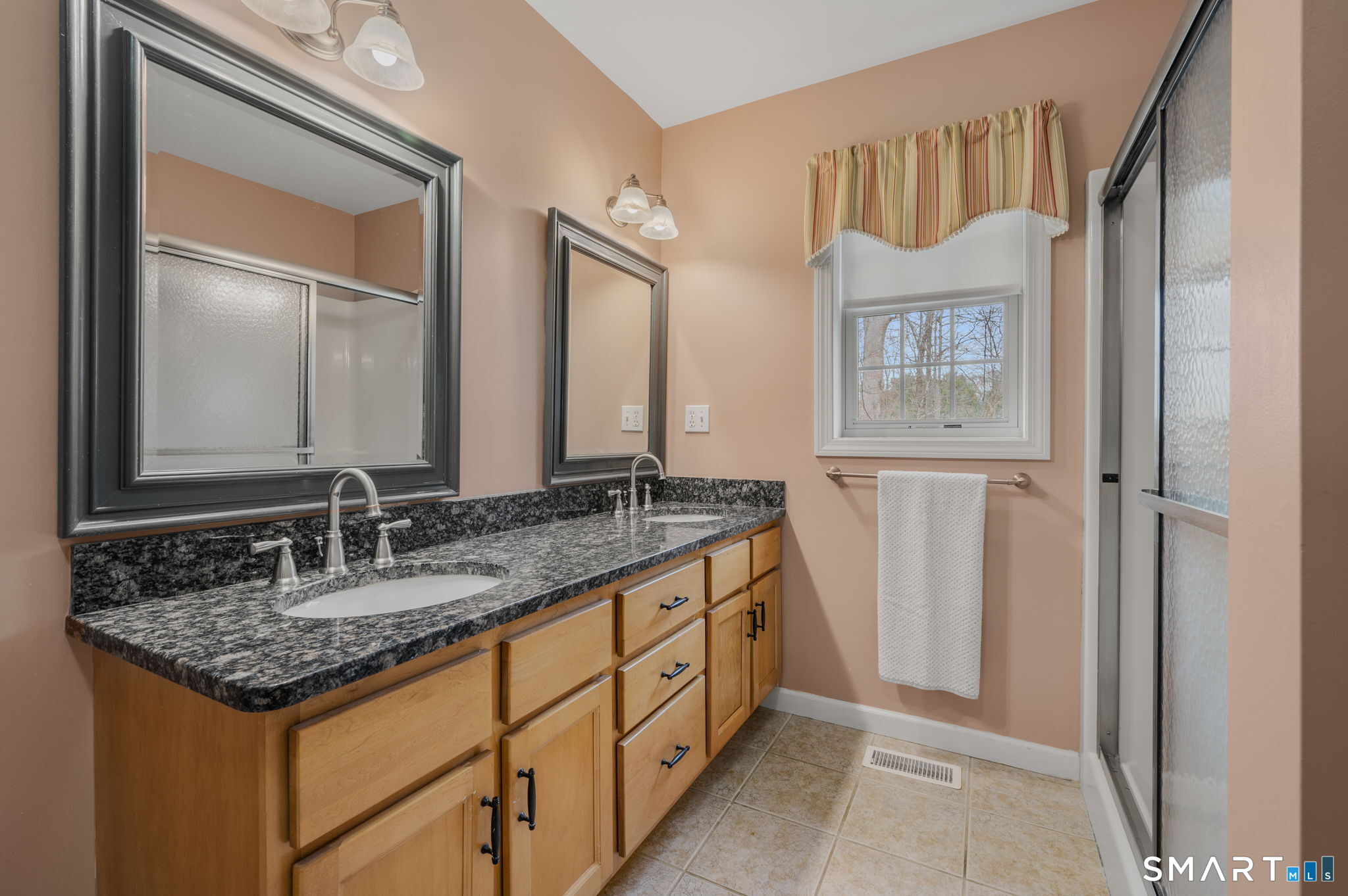 3 Bittersweet Lane, Unit 3 East Lyme, CT 06357 - Photo 22 of 36 Primary Bath with walk in shower and granite counter.