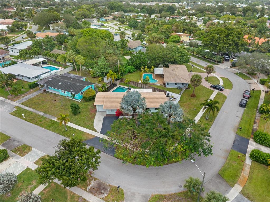 1257 Northwest 5th Street Boca Raton, FL 33486 - Photo 38 of 44 an aerial view of a house with a garden