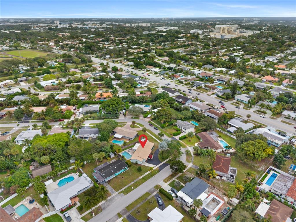 1257 Northwest 5th Street Boca Raton, FL 33486 - Photo 41 of 44 an aerial view of residential houses with city view