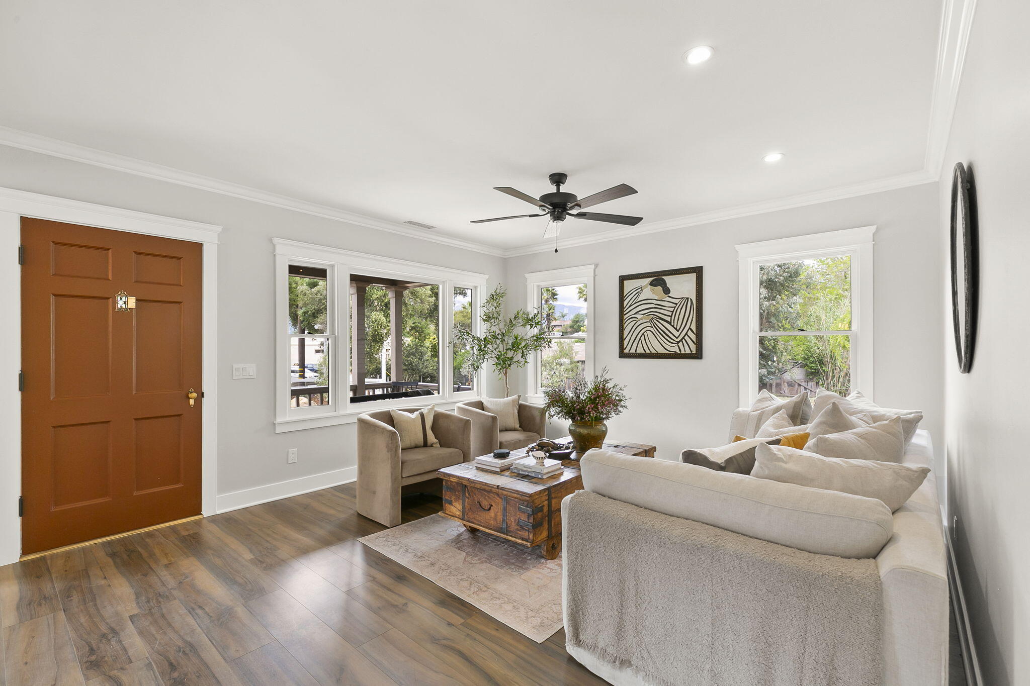 350 Old Grade Road Oak View, CA 93022 - Photo 20 of 59 a living room with furniture and a large window