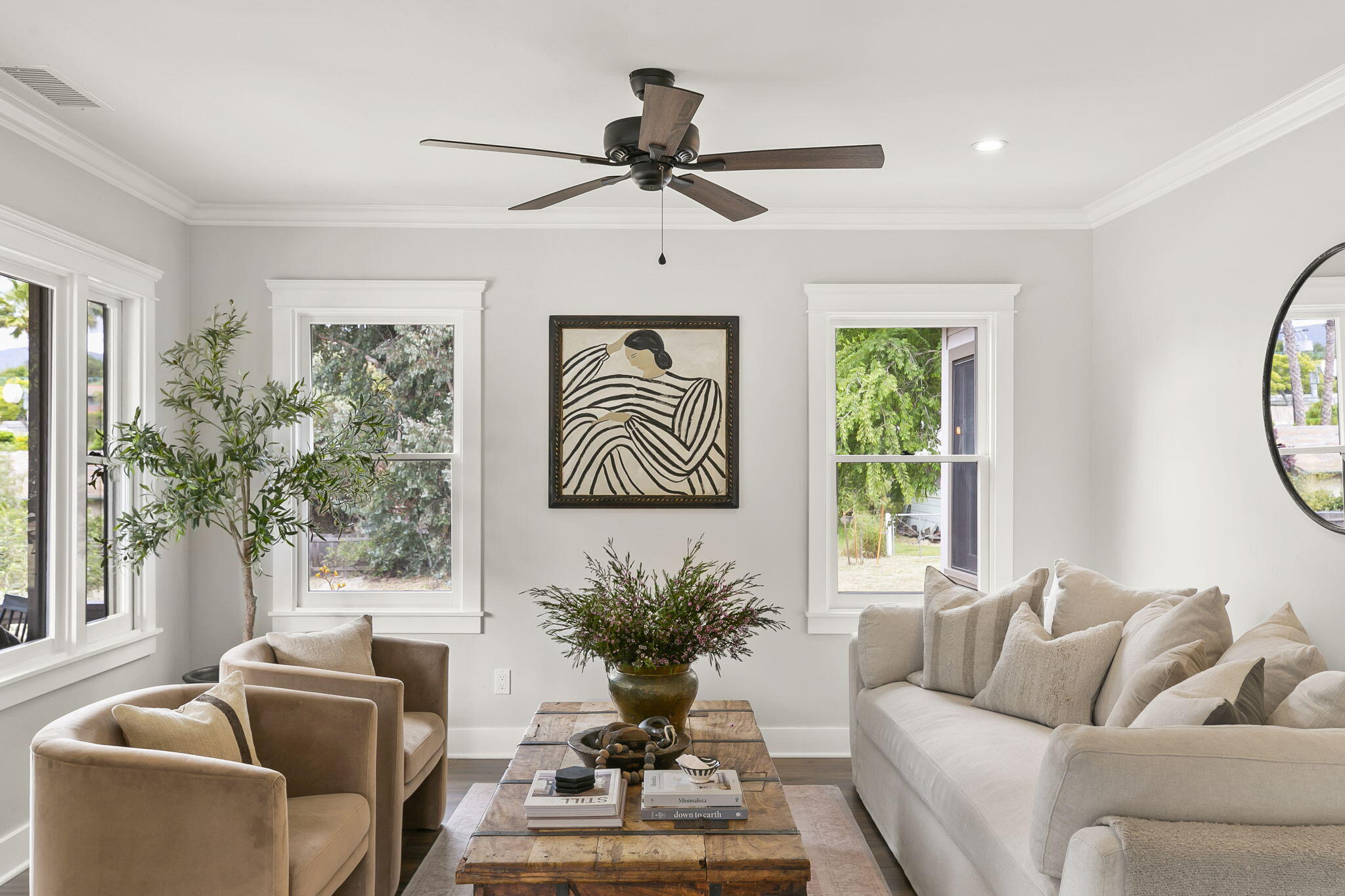350 Old Grade Road Oak View, CA 93022 - Photo 22 of 59 a living room with furniture and a large window