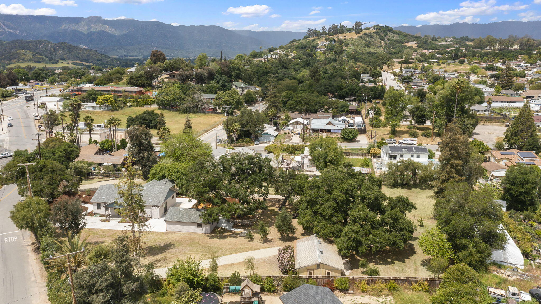 350 Old Grade Road Oak View, CA 93022 - Photo 57 of 59 a view of a city with mountains in the background