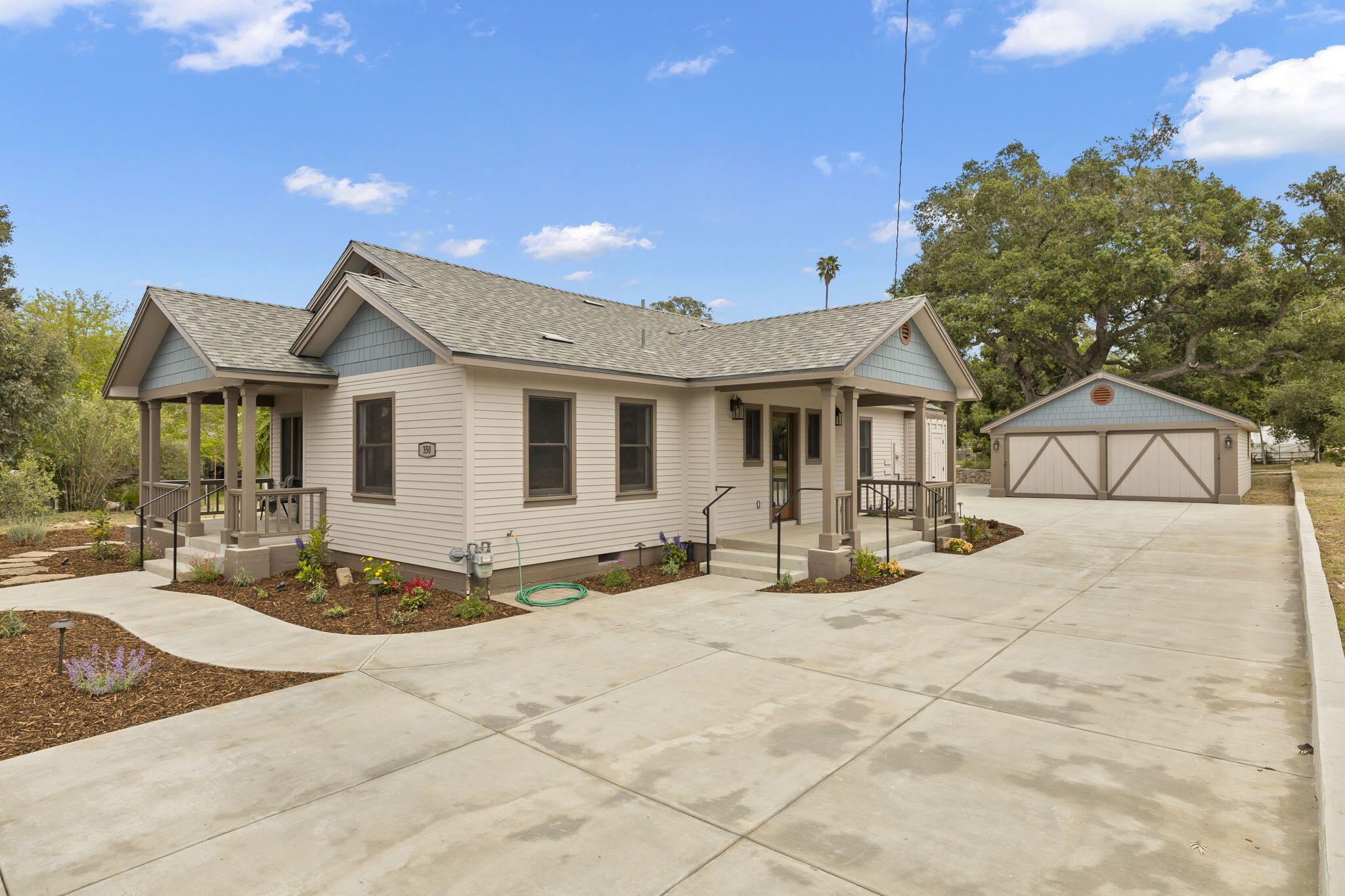 350 Old Grade Road Oak View, CA 93022 - Photo 8 of 59 a front view of a house with a yard