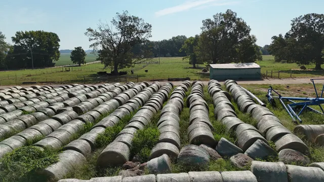 a view of a yard with swimming pool and outdoor seating