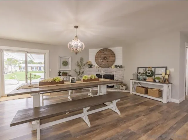 a kitchen with a sink stove and refrigerator