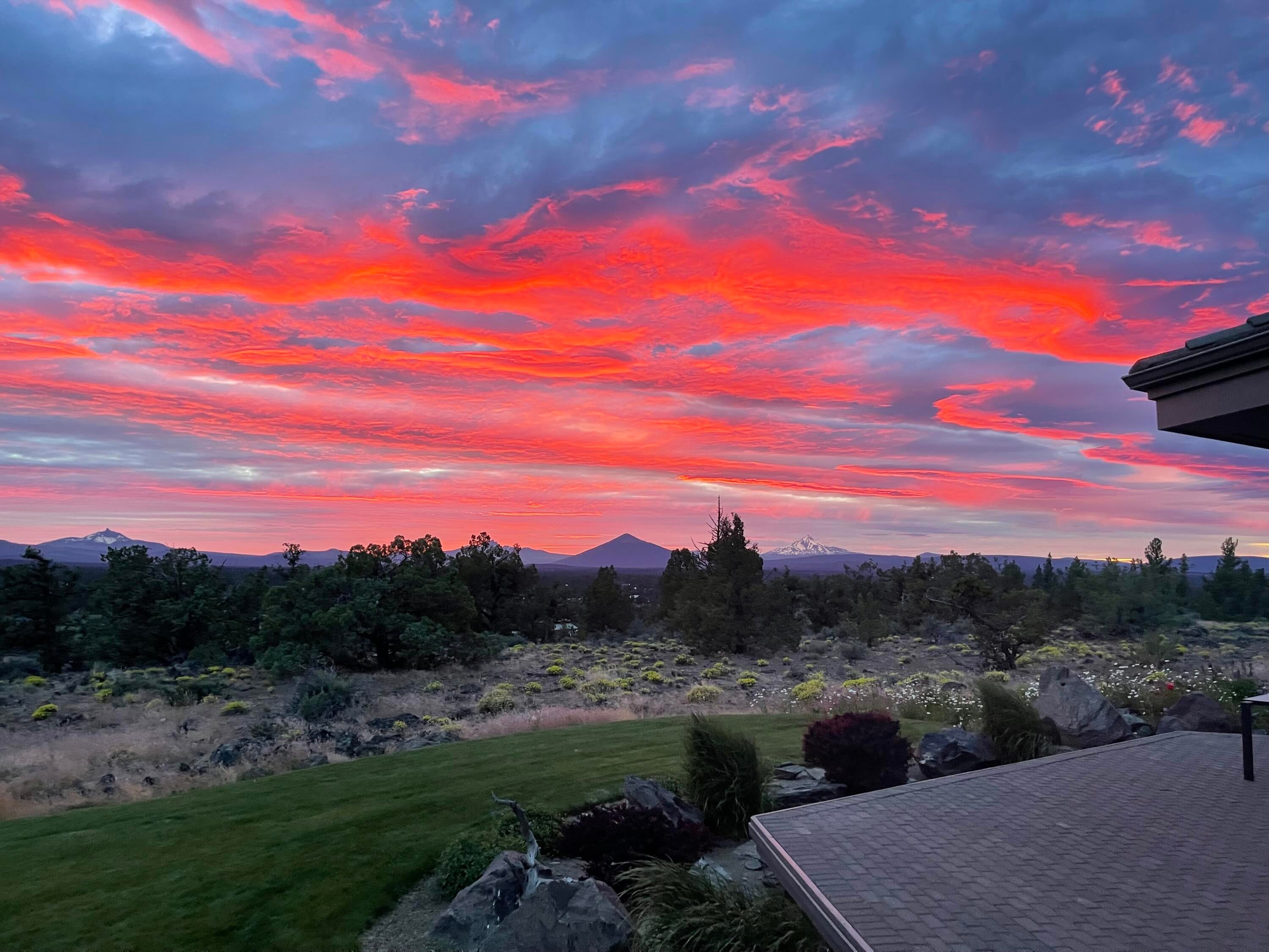 18290 Plainview Road Bend, OR 97703 - Photo 51 of 73 Pink Sunset from Patio