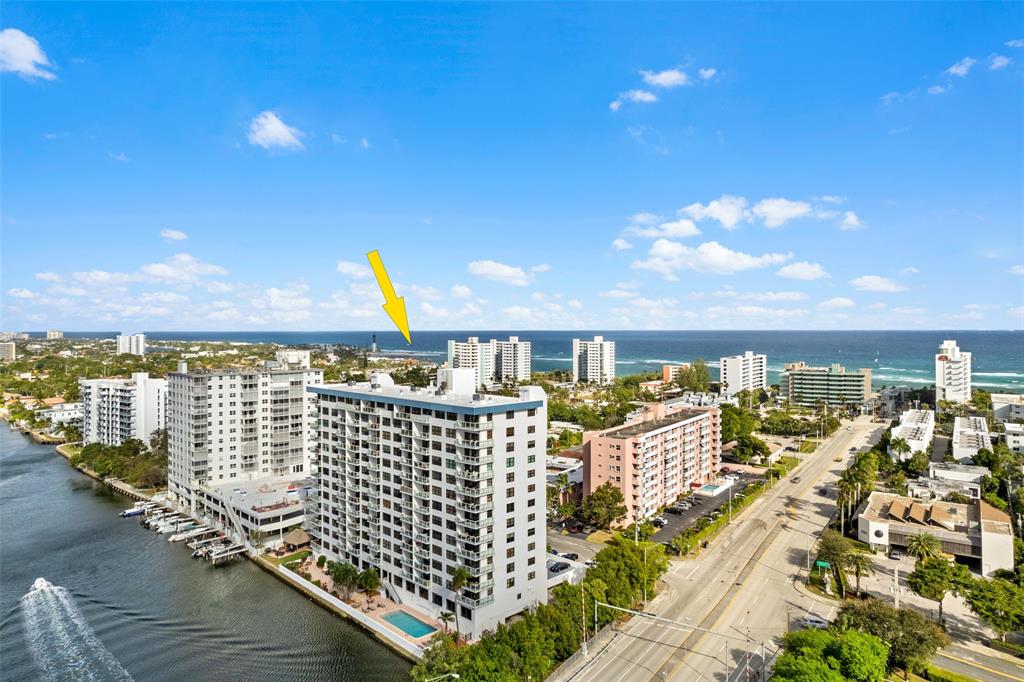 1401 North Riverside Drive, Unit PH1502 Pompano Beach, FL 33062 - Photo 30 of 32 a view of a balcony with city view