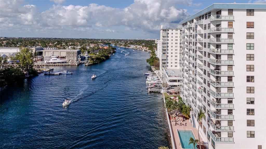 1401 North Riverside Drive, Unit PH1502 Pompano Beach, FL 33062 - Photo 3 of 32 view of a terrace with wooden floor