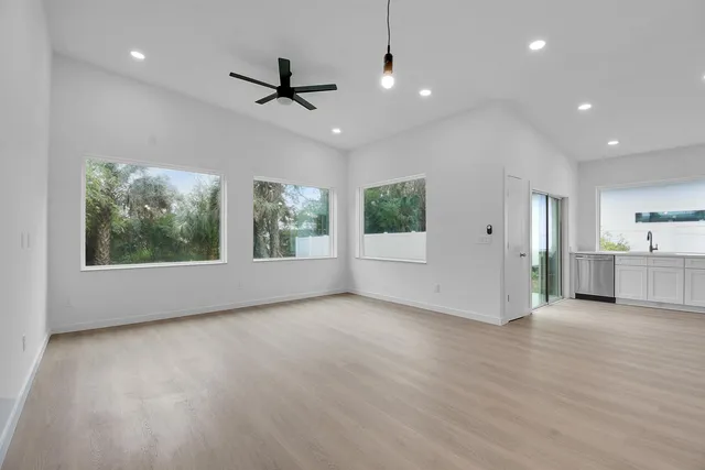 a view of an empty room