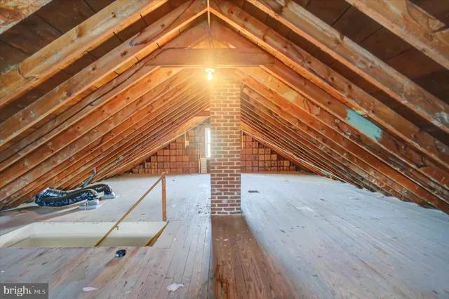 a view of a hallway with entryway