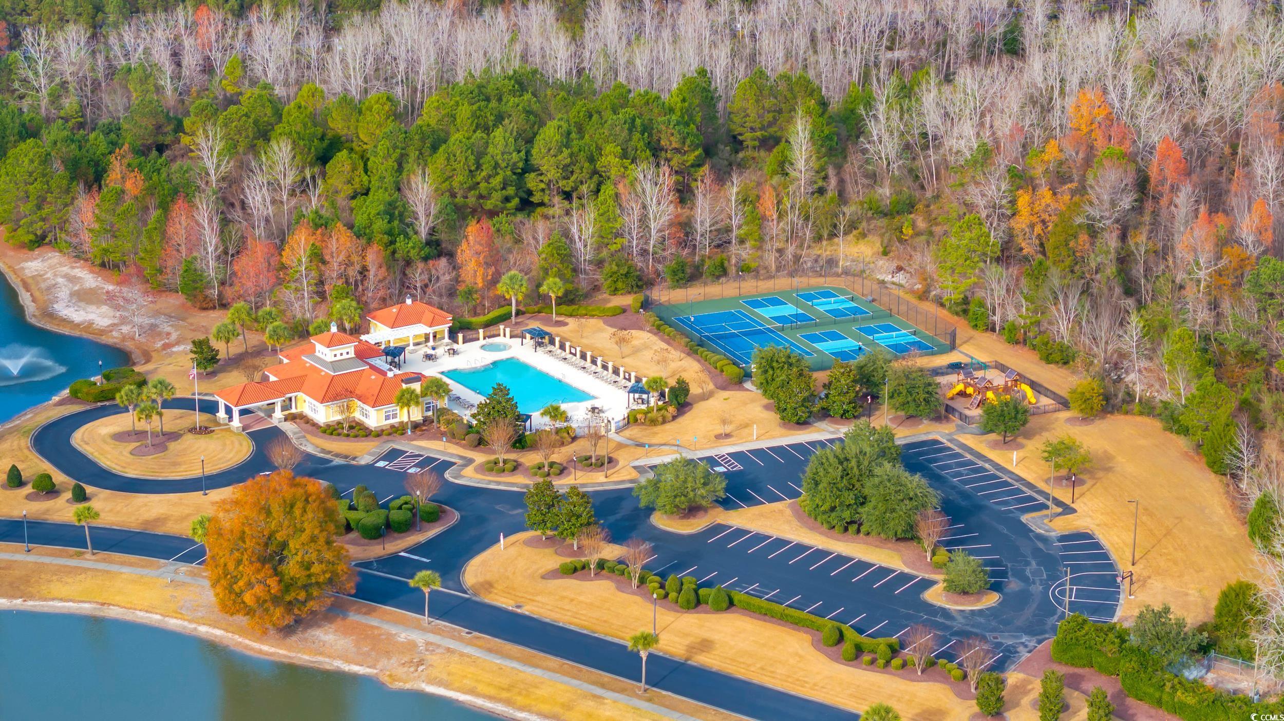 937 Bluffview Drive Myrtle Beach, SC 29579 - Photo 14 of 40 Bird's eye view of a pool area and a large body of water