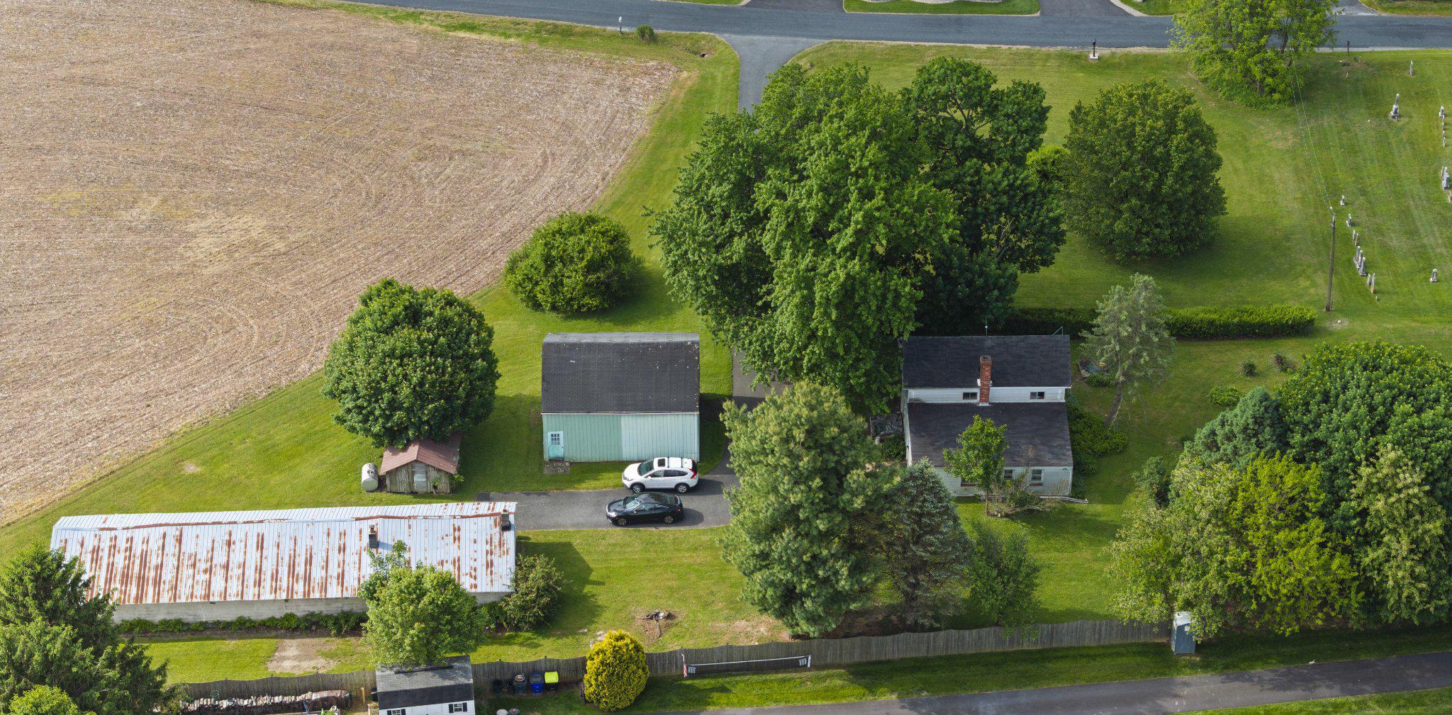 3335 Charles Street Fallston, MD 21047 - Photo 29 of 36 Aerial of House and Outbuildings