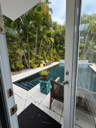 a view of balcony and patio