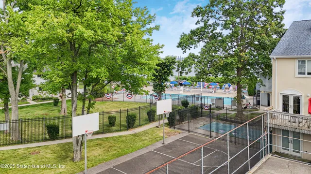a view of yard with outdoor seating