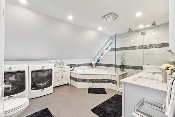 a very nice looking room with a large window