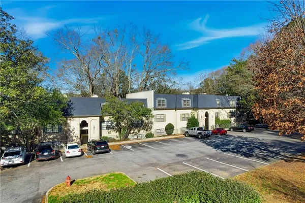 a view of city and mountain