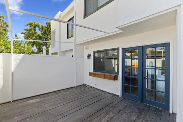a view of porch with wooden floor and outdoor space