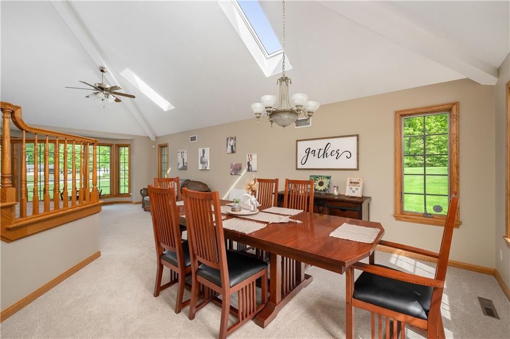 258 Smith Road Renfrew, PA 16053 - Photo 23 of 50 a dining room with furniture a chandelier and window