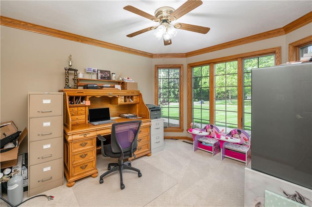 258 Smith Road Renfrew, PA 16053 - Photo 34 of 50 a view of a workspace with furniture and a window