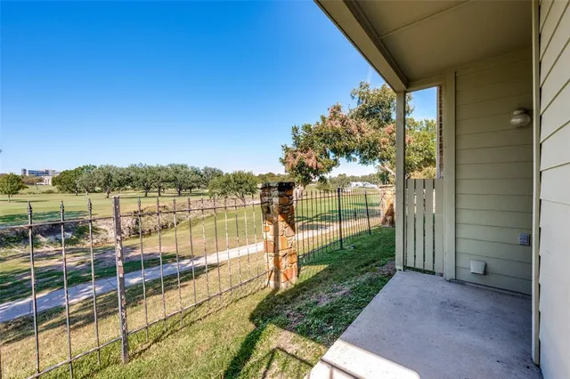 a view of a balcony with lake view