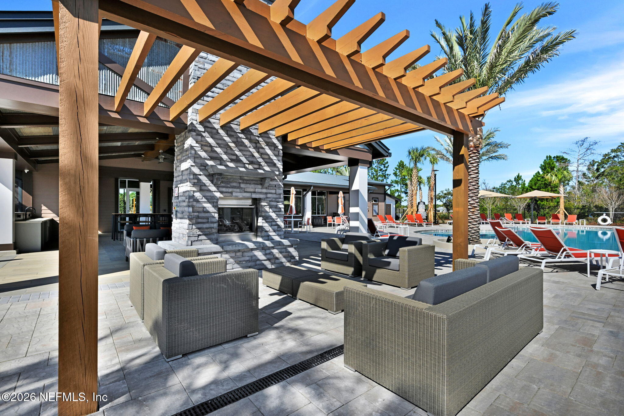 39 Tailhook Trail St. Johns, FL 32259 - Photo 35 of 45 a view of a patio with couches and potted plants