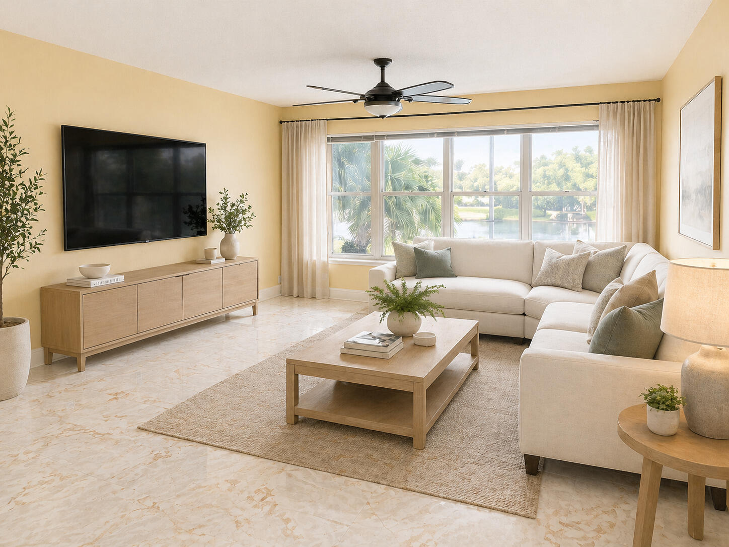 10777 West Sample Road, Unit 312 Coral Springs, FL 33065 - Photo 3 of 15 Living Room Staged