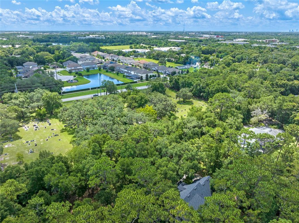 4000 Rouse Road Orlando, FL 32817 - Photo 52 of 53 an aerial view of residential houses with outdoor space and trees