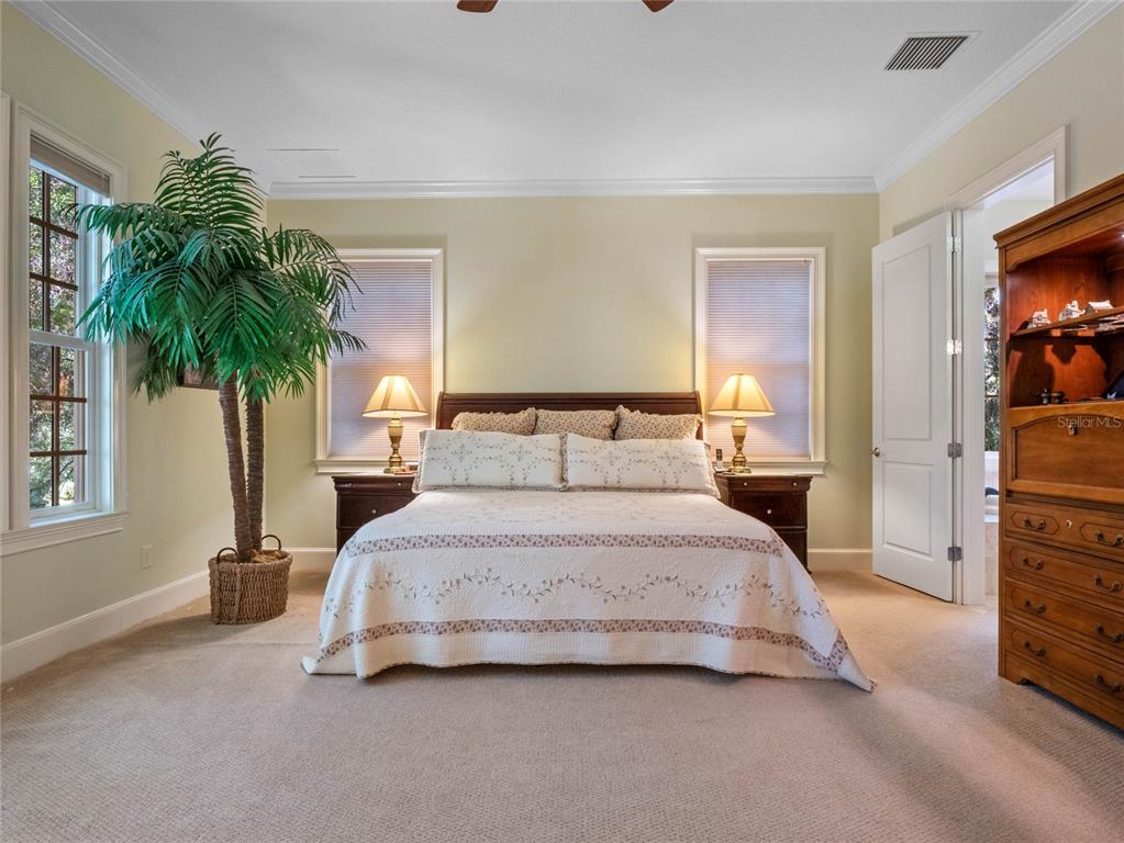 4000 Rouse Road Orlando, FL 32817 - Photo 9 of 53 a spacious bedroom with a bed and a potted plant