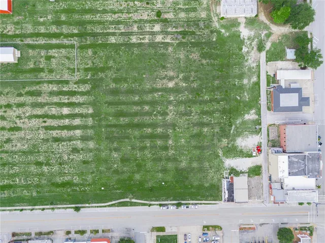 a view of a city with an ocean