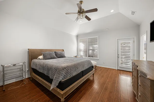 a bed room with a bed and a window