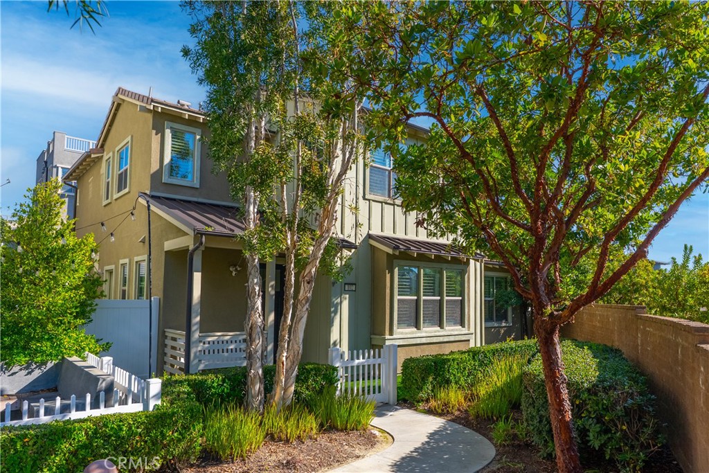 front view of a house with a small yard