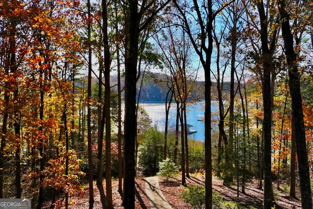 a view of outdoor space and trees
