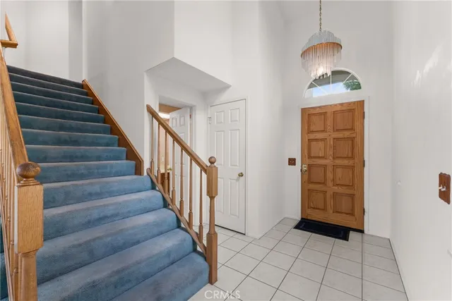 a view of entryway and hall with a window