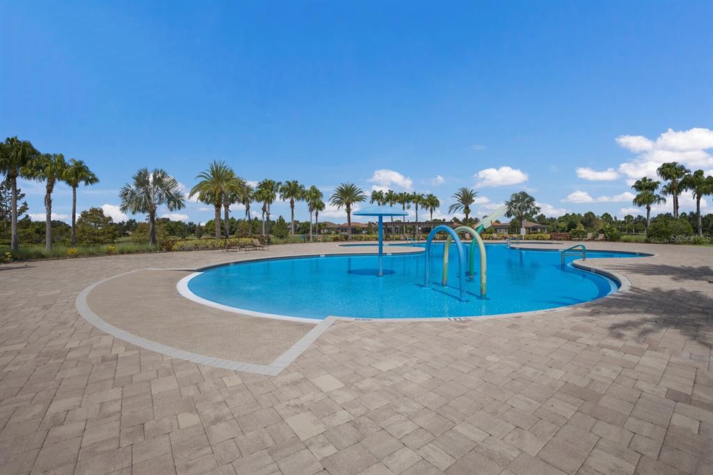 14614 Newtonmore Lane Lakewood Ranch, FL 34202 - Photo 59 of 72 a view of a swimming pool with a yard