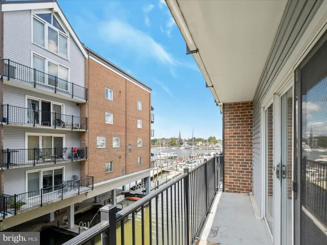 a view of city from balcony