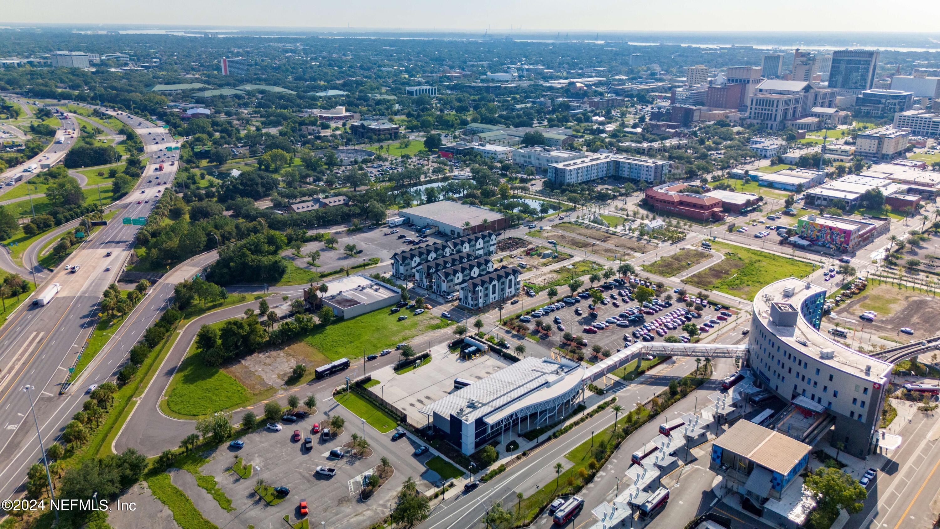 161 Barstow Place Jacksonville, FL 32204 - Photo 32 of 39 an aerial view of a city with lots of residential buildings