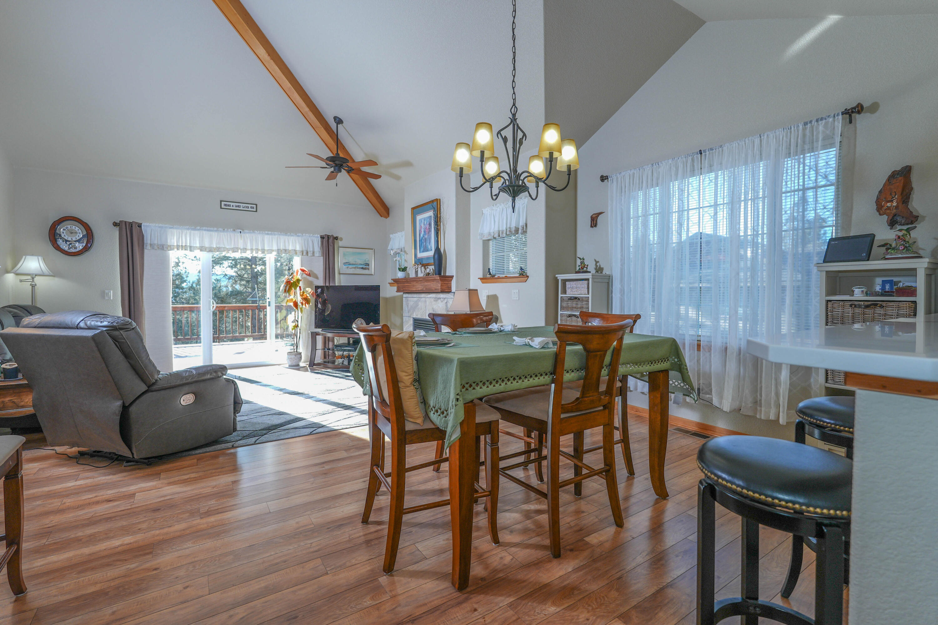 5028 Sora Loop Klamath Falls, OR 97601 - Photo 13 of 62 a view of a dining room with furniture window and wooden floor