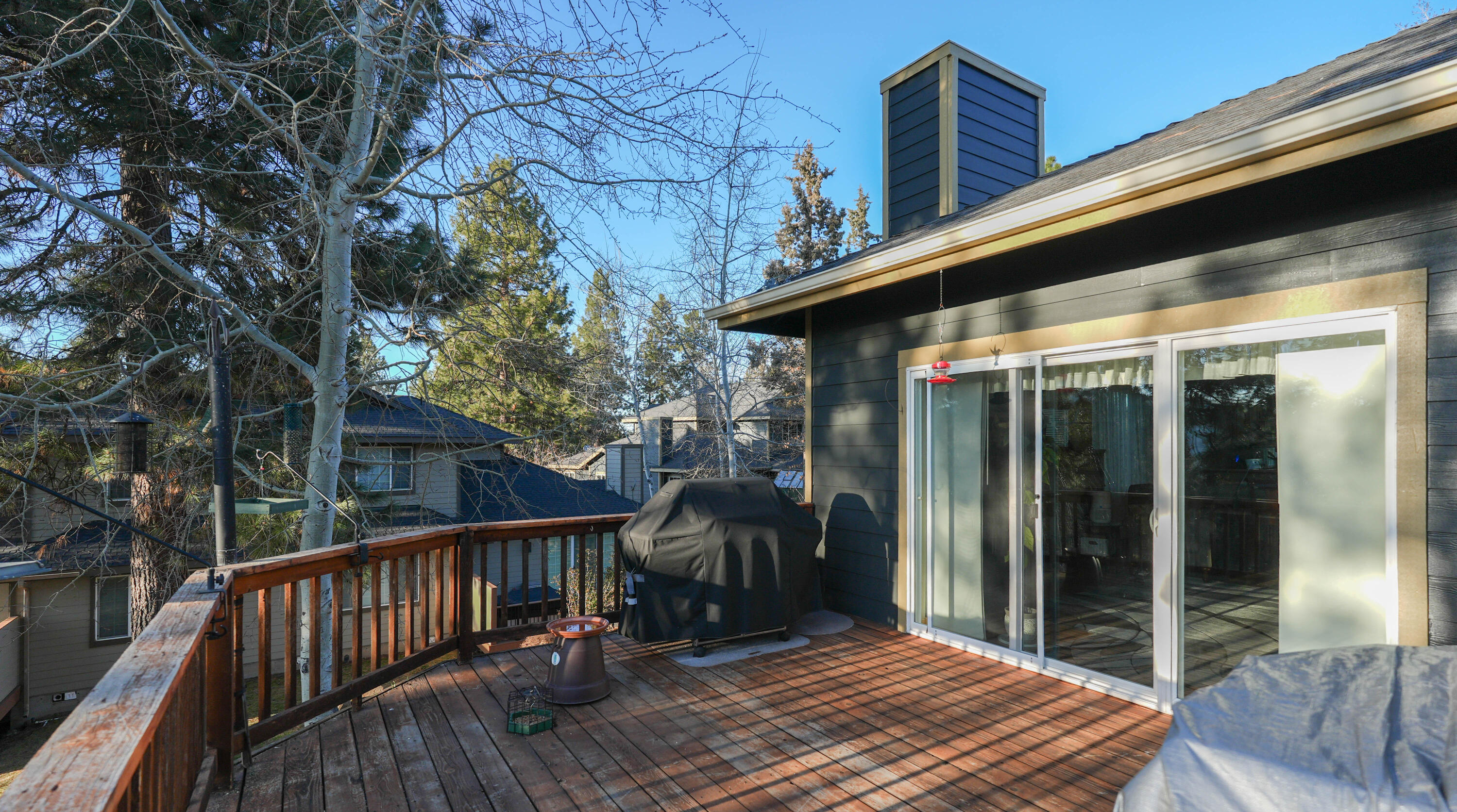 5028 Sora Loop Klamath Falls, OR 97601 - Photo 59 of 62 a view of balcony with floor to ceiling window and outdoor kitchen