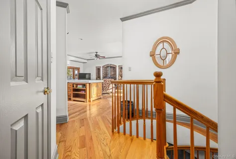 a view of living room with furniture and fireplace
