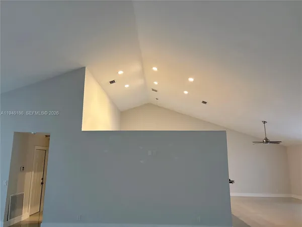 a view of an empty room