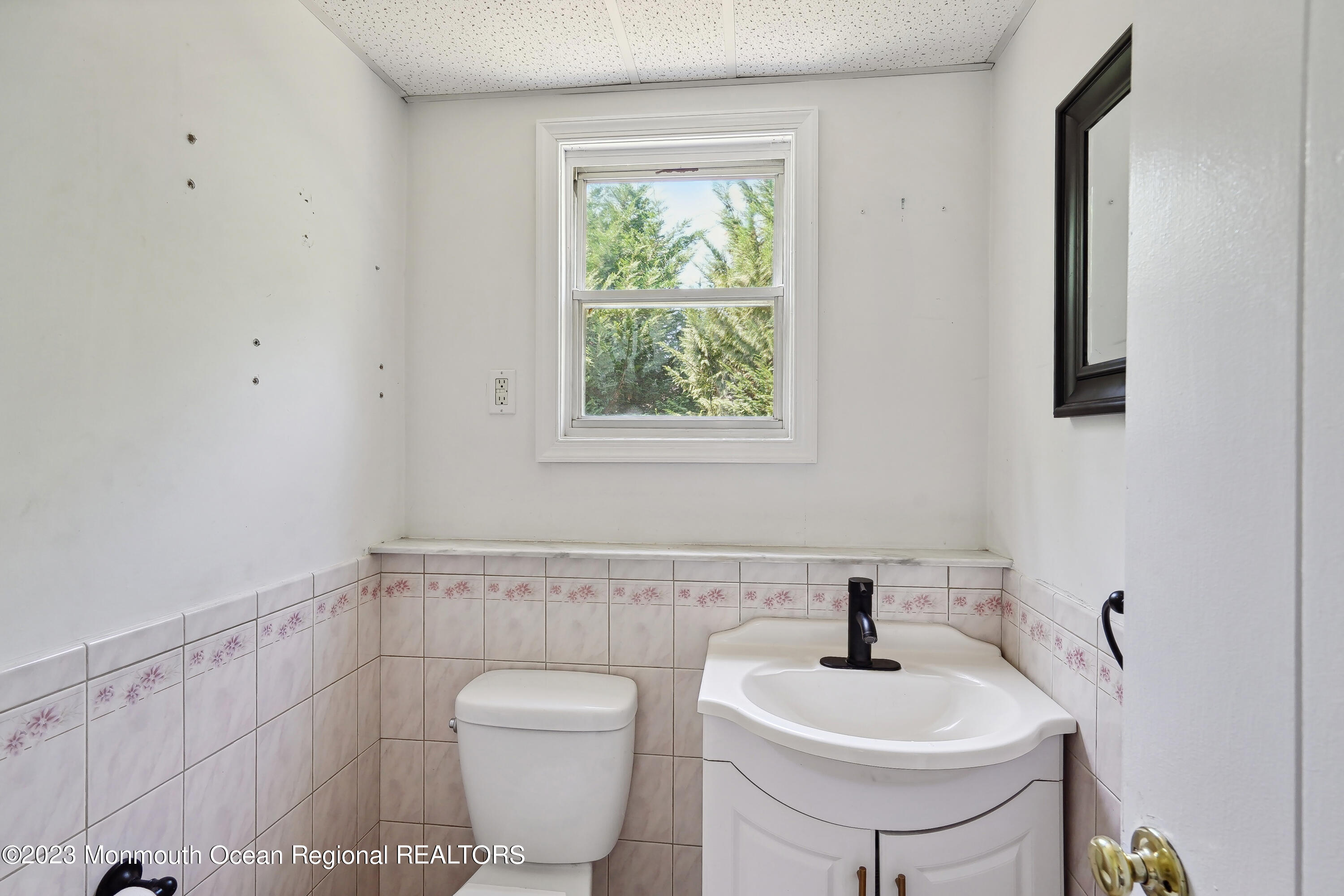 51 Cherry Tree Farm Road Middletown, NJ 07748 - Photo 53 of 62 a bathroom with a sink a toilet and a mirror