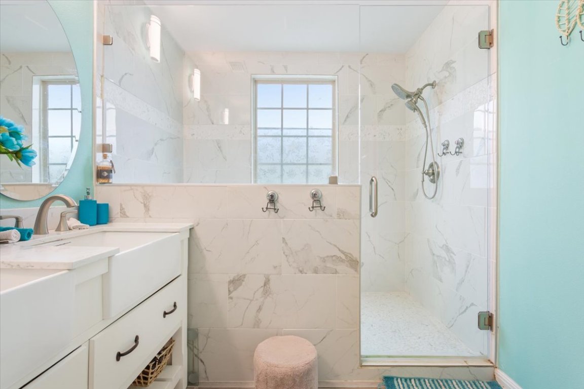 50 Dusty Dam Road Coupland, TX 78615 - Photo 18 of 38 Ample counter space and storage support daily routines. Neutral finishes create a clean and timeless feel.