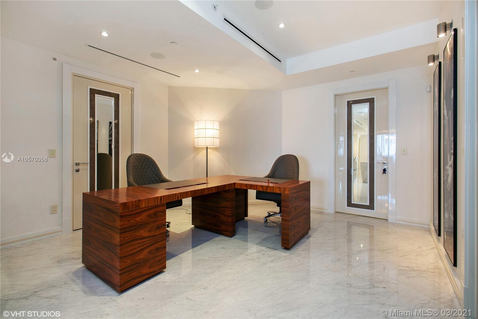 9703 Collins Avenue, Unit PH07 Bal Harbour, FL 33154 - Photo 8 of 23 a work space with furniture and a window