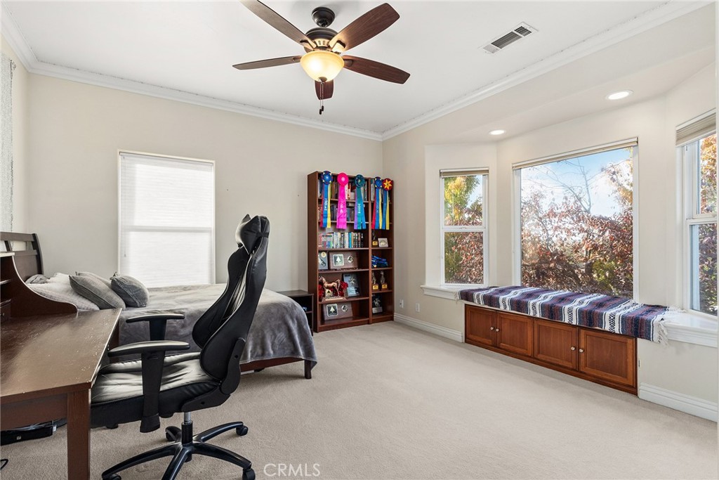 3171 Sandstone Lane Chico, CA 95928 - Photo 40 of 70 a view of a workspace with furniture and a window