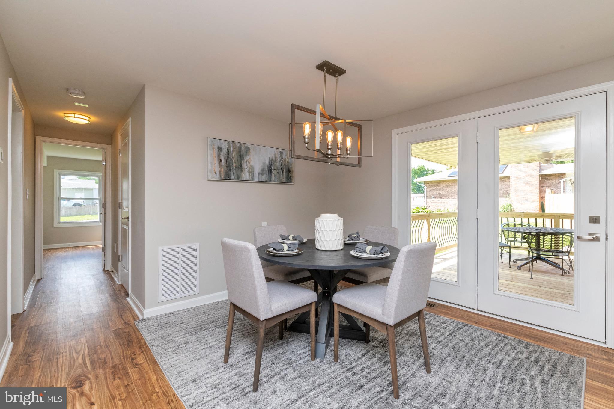 524 Patapsco Avenue Rosedale, MD 21237 - Photo 16 of 46 Great view out dining room french doors!