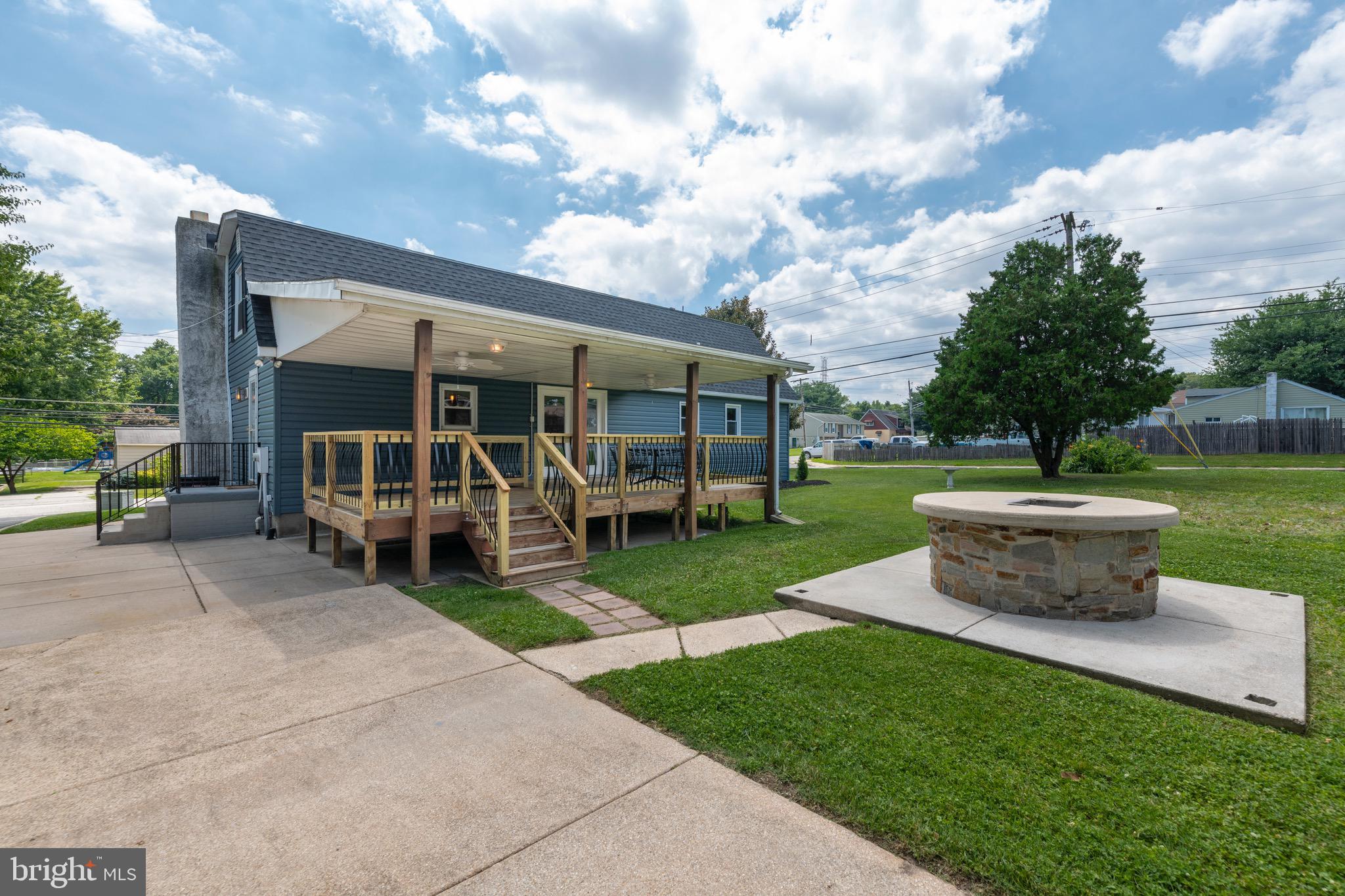 524 Patapsco Avenue Rosedale, MD 21237 - Photo 39 of 46 Backyard has fire pit/grill for all year use!